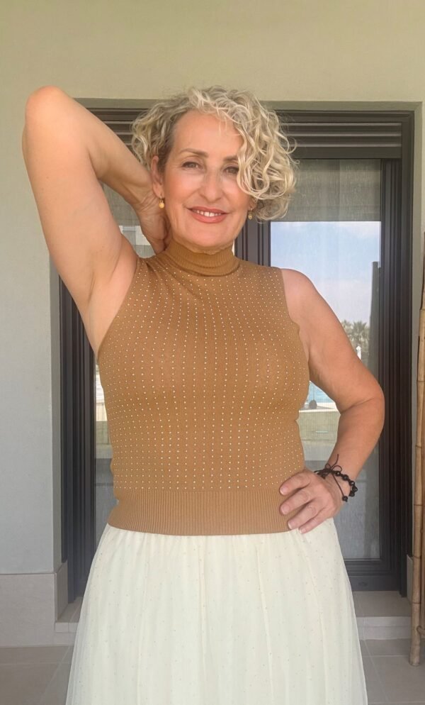 Top leticia Marrón