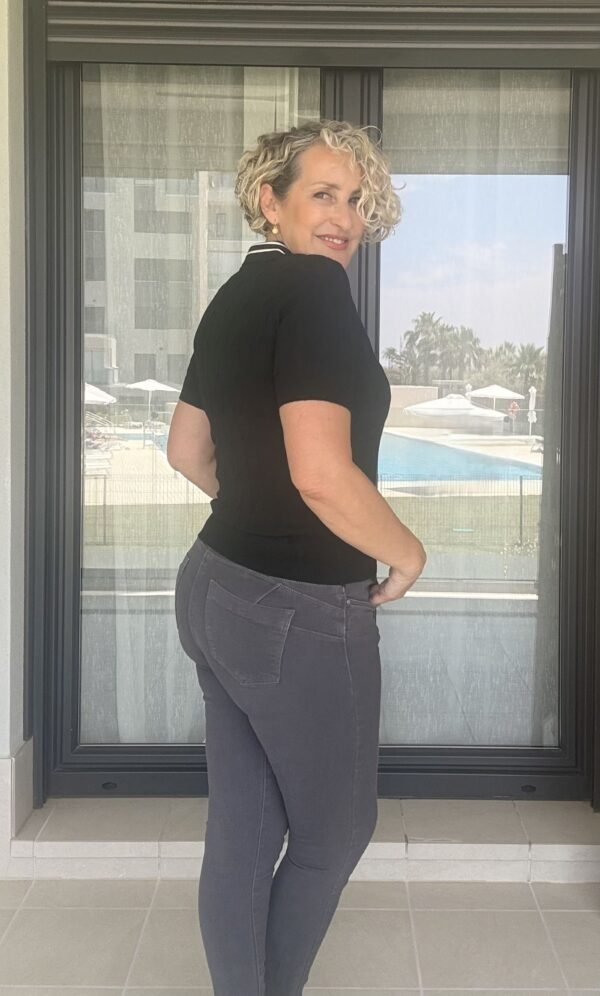 Jeans Pitillo Gris - Imagen 3